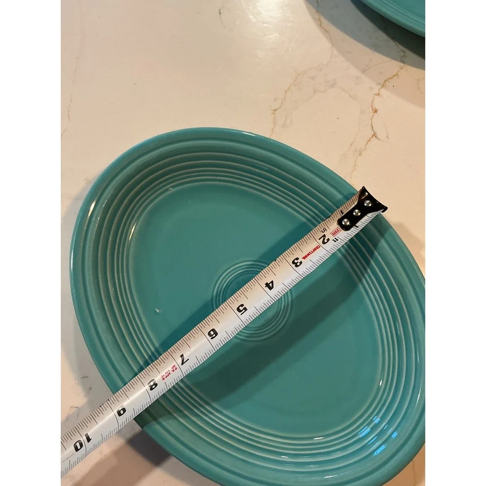 Fiesta Turquoise Oval Serving Platter 11 inch Homer Laughlin HLC USA Turquoise